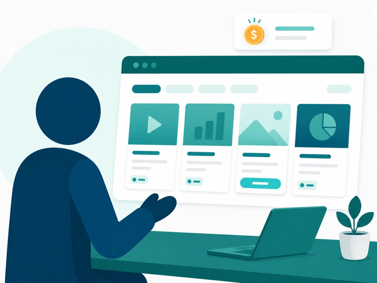 Course creator running a branded marketplace storefront